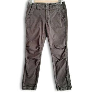 TNA Heroic Pant Aritzia Zipper Bottom Hem Joggers Style Casual Crop Gray Sz 4